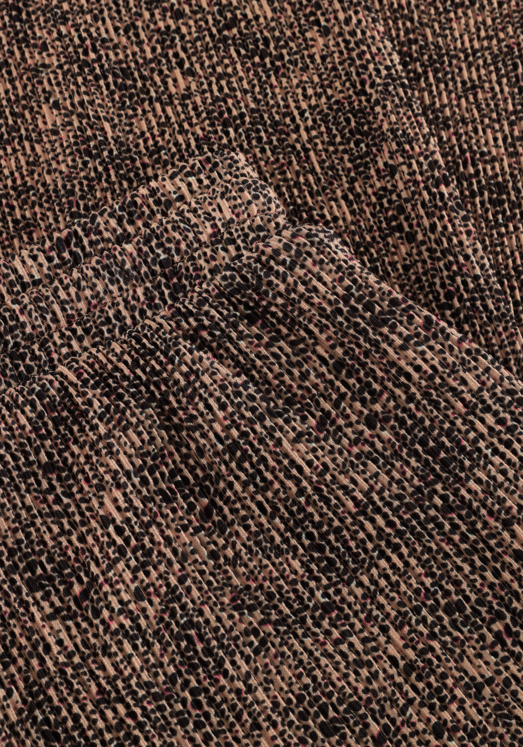 NONO Pantalon large SUN AOP LEOPARD PALAZZO en marron - large