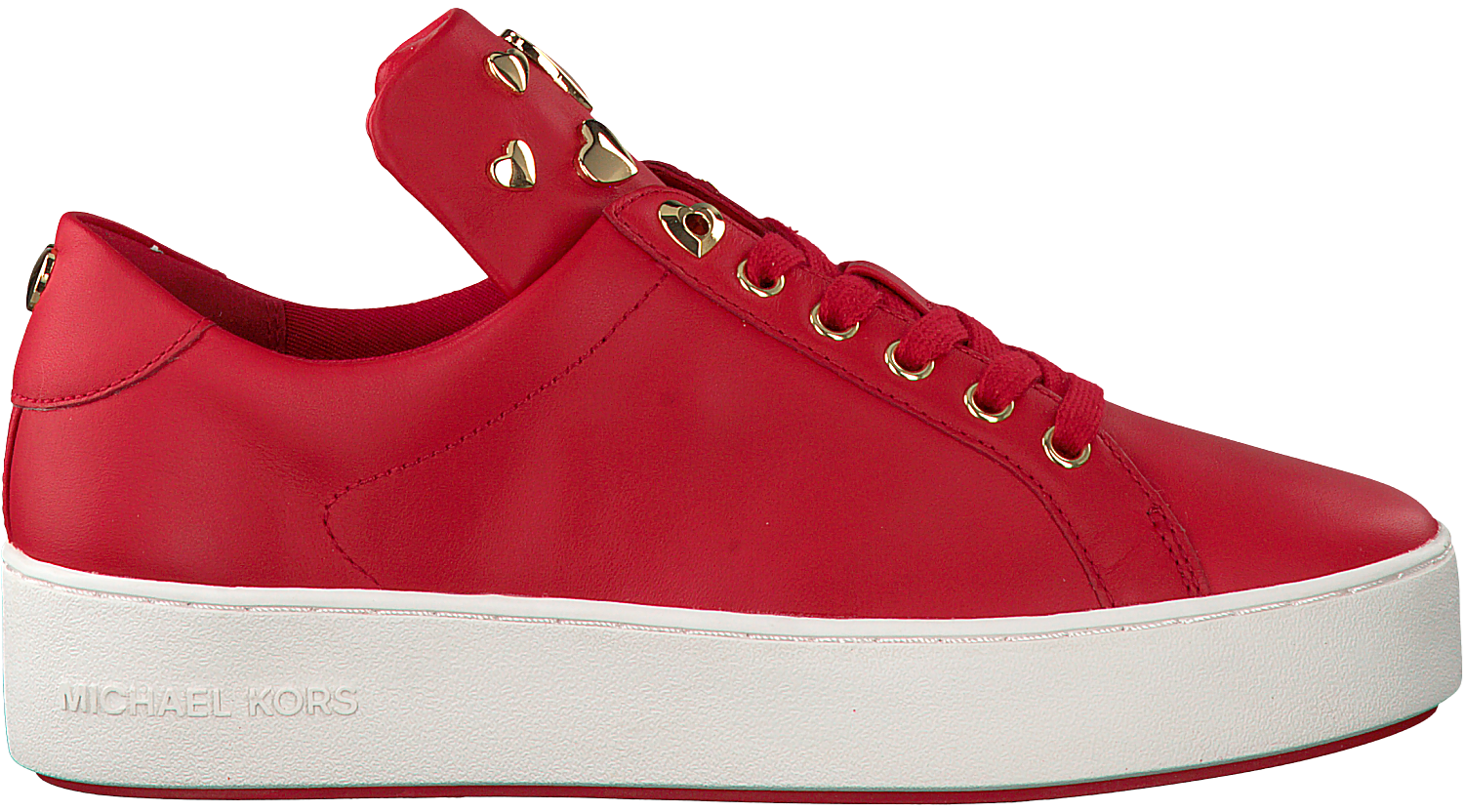 Rode MICHAEL KORS Sneakers MINDY LACE UP | Omoda