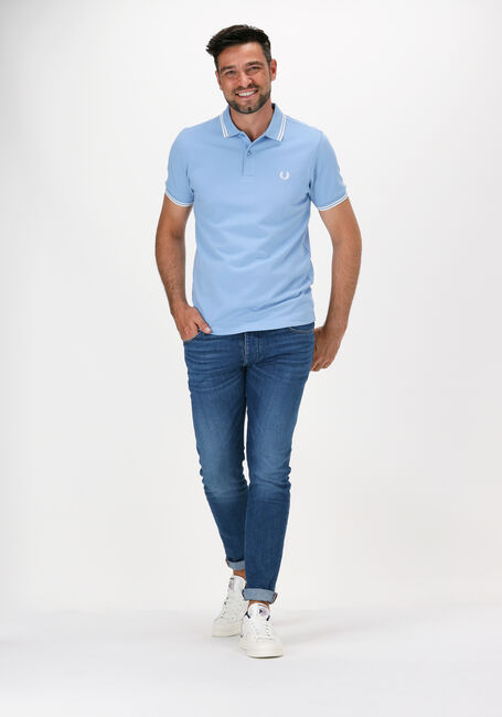 Lichtblauwe FRED PERRY Polo TWIN TIPPED FRED PERRY SHIRT Lichtblauwe FRED PERRY Polo TWIN TIPPED FRED PERRY SHIRT - large