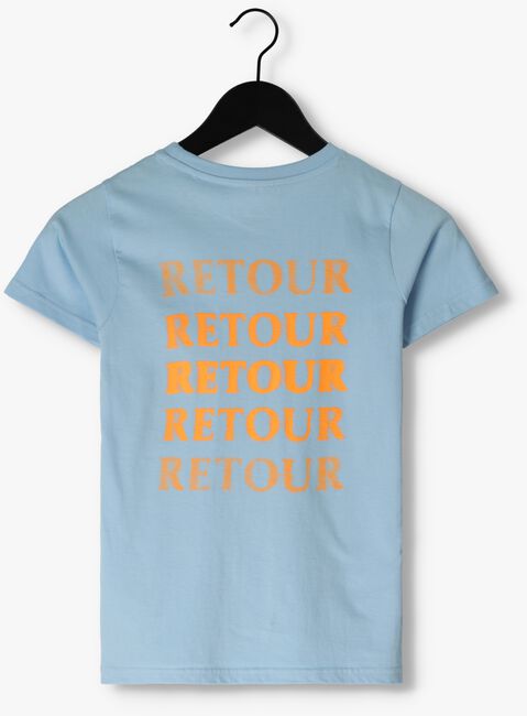 Lichtblauwe RETOUR T-shirt CHIEL - large