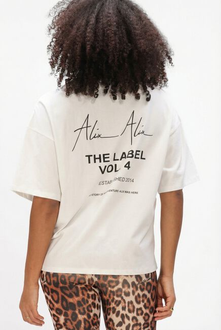 Witte ALIX THE LABEL T-shirt LADIES KNITTED BULL T-SHIRT - large