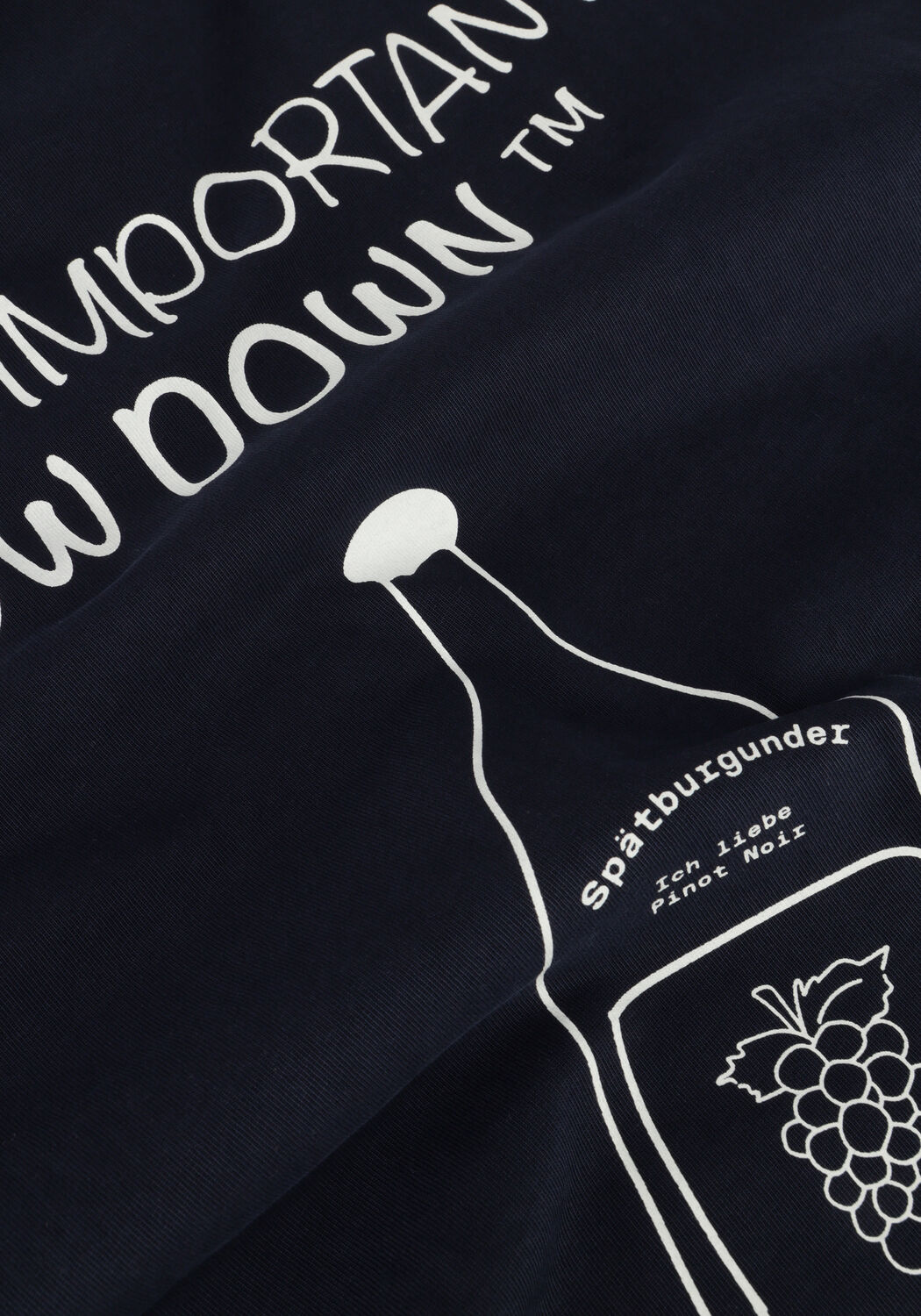 Donkerblauwe ANERKJENDT T-shirt AKKIKKI SEASONAL TEE - large