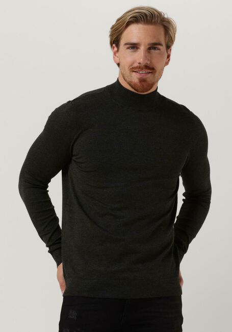 PUREWHITE Pull ESSENTIAL KNIT MOCKNECK LS Gris foncé - large
