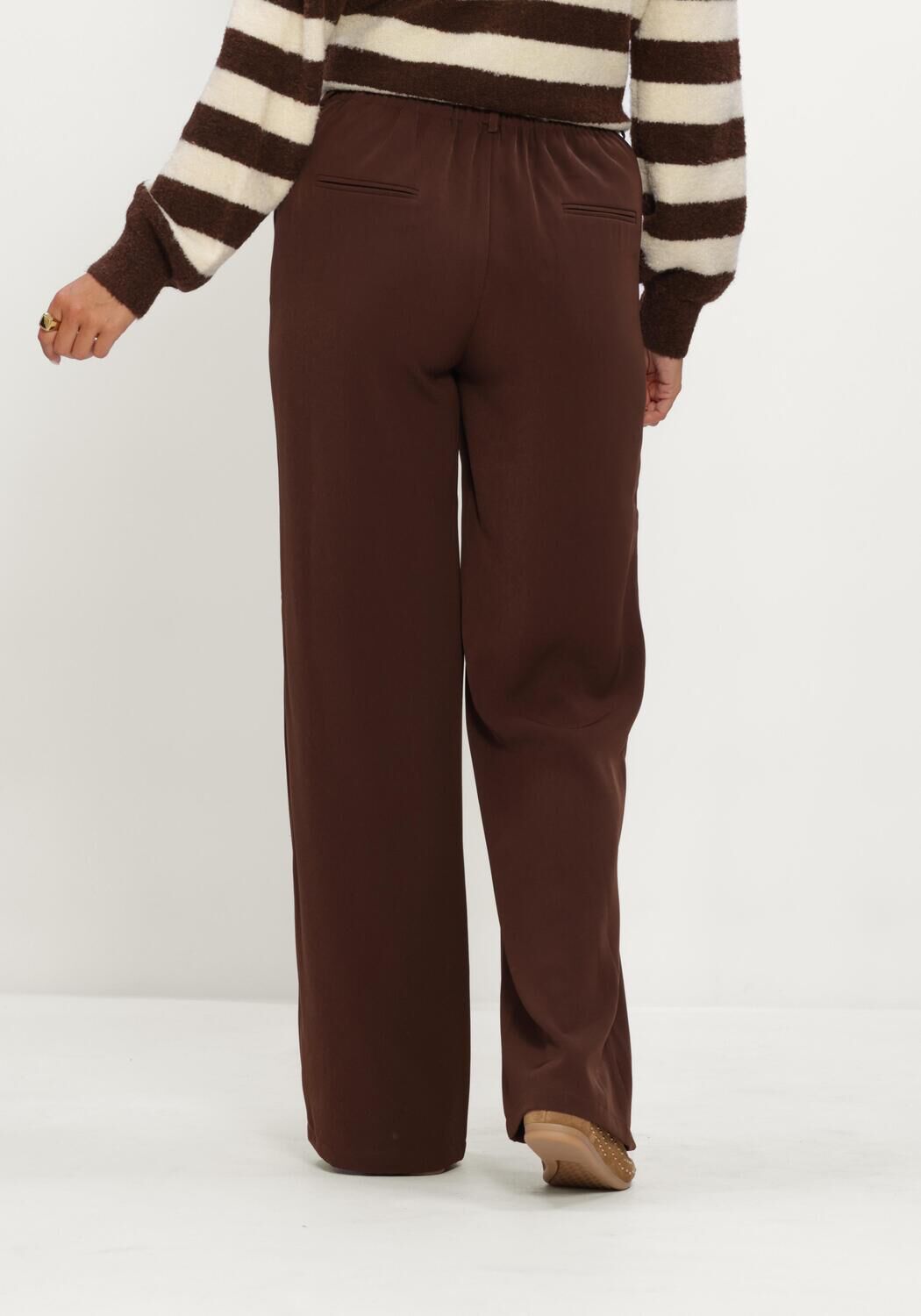 Bruine YDENCE Wijde broek PANTS SOLANGE - large