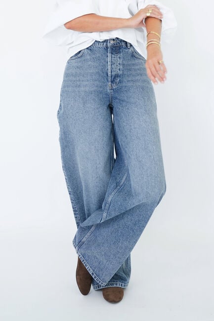 EST'SEVEN MACON JEANS Pantalons Bleu foncé - large