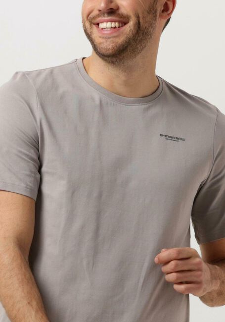 G-STAR RAW T-shirt SLIM BASE R T S/S Gris clair - large