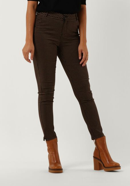 MINUS Pantalon NEW CARMA CHECK 7/8 PANTS en marron - large