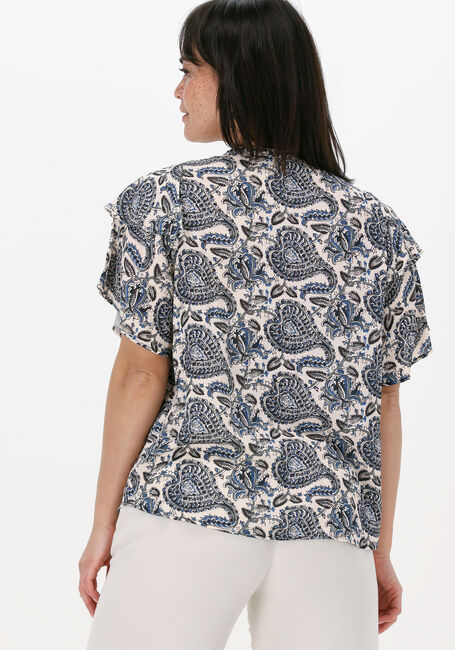 BY-BAR Haut ELIN PAISLEY BLOUSE en bleu - large
