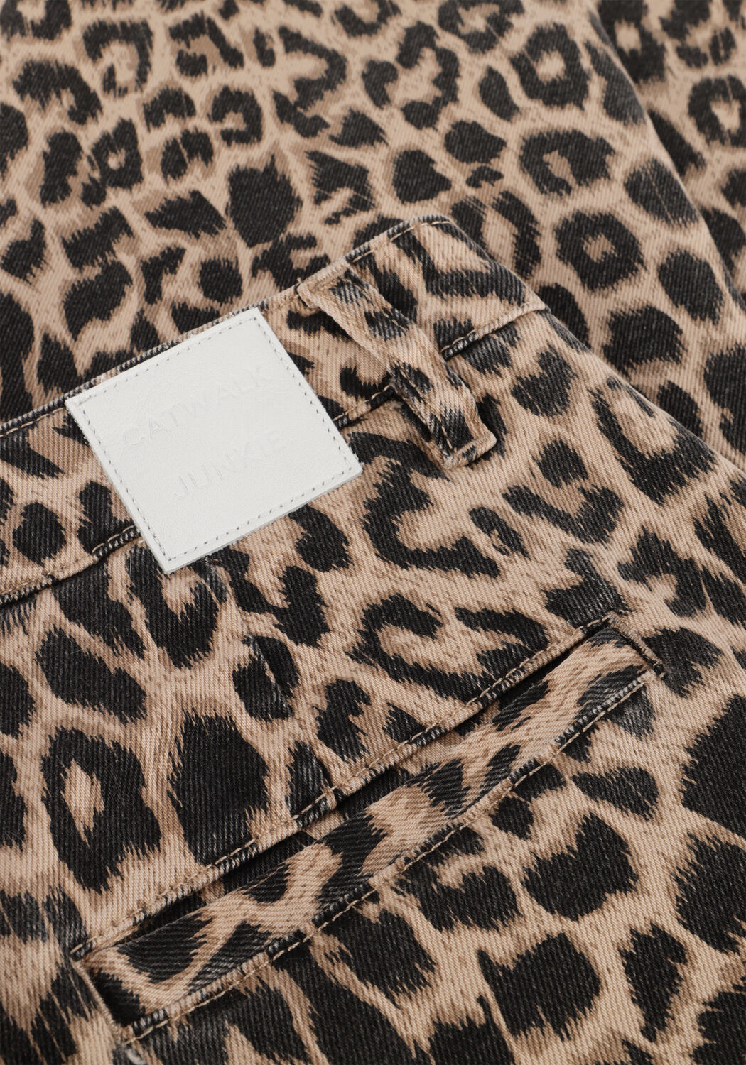 CATWALK JUNKIE Bootcut jeans TAILORED LEOPARD JEANS en marron - large