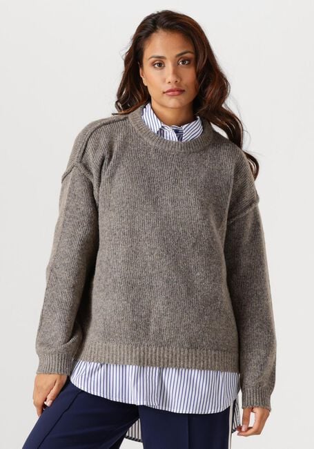 MY ESSENTIAL WARDROBE Chandail PALOMAMW KNIT PULLOVER en gris - large