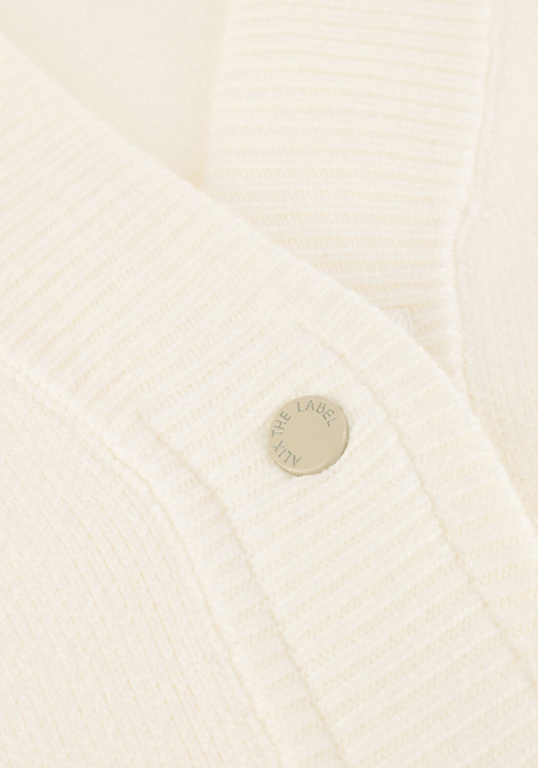 Ecru ALIX THE LABEL Vest LADIES KNITTED HEAVY CARDIGAN - large