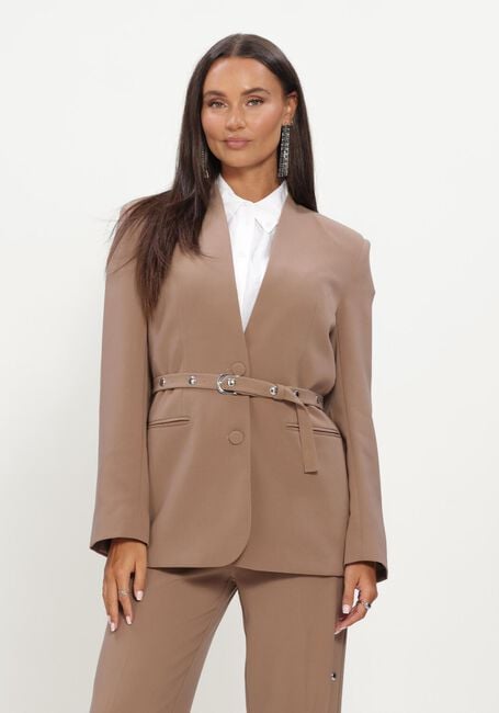 DANTE6 ZERIN STUDDED BELT BLAZER Blazers en marron - large