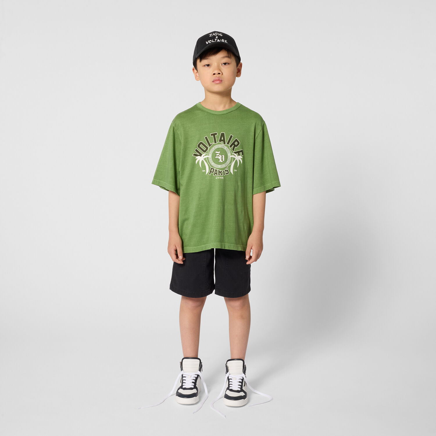 ZADIG & VOLTAIRE T-shirt X60585 en vert - large