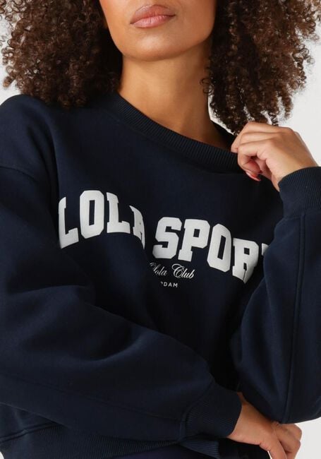 THE LOLA CLUB Pull JADE SWEATER Bleu foncé - large