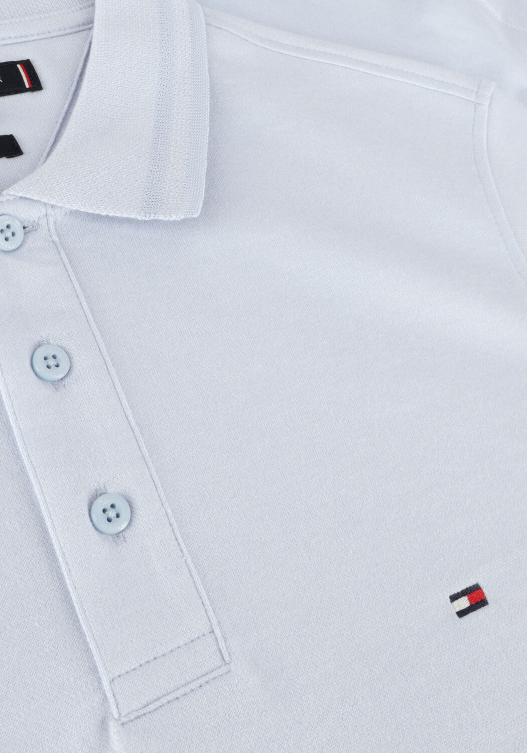 TOMMY HILFIGER Polo PRETWIST MOULINE SLIM FIT POLO Bleu clair - large