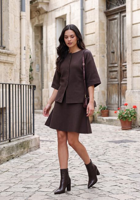 Bruine MSCH COPENHAGEN Trui MSCHMIRIELLE EAST 2/4 CARDIGAN - large