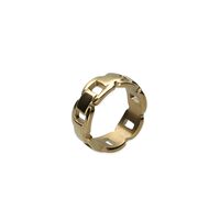 Gouden NOTRE-V Ring RING SCHAKEL ONE SIZE - medium