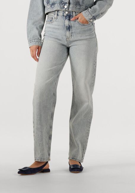 Lichtgrijze TOMMY JEANS Straight leg jeans LAYLA HR SLIM STR BI6012 - large