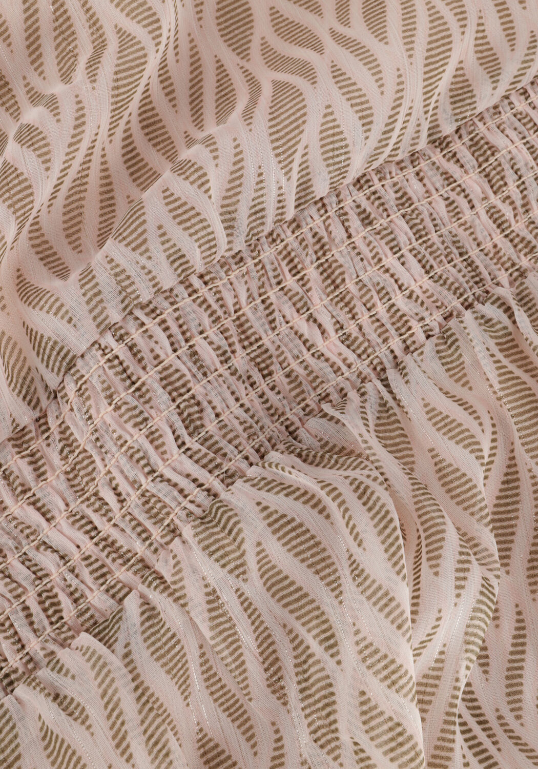 NEO NOIR Robe midi JOOLS GRAPHIC FIRE DRSS en beige - large