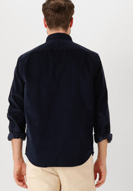 Donkerblauwe SELECTED MEN Casual overhemd SLHREGDANNI CORD BD LS SHIRT - large