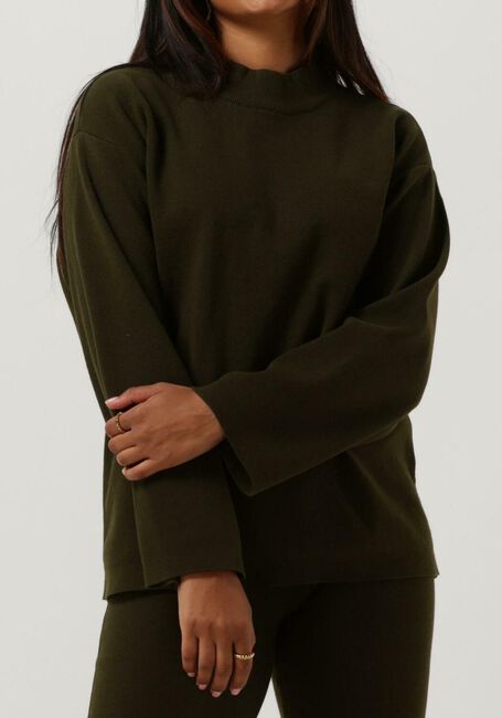 ANOTHER LABEL Pull LUKTAR KNITTED PULL L/S Vert foncé - large