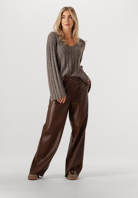 Bruine MODSTRÖM Trui TREEMD V-NECK - large