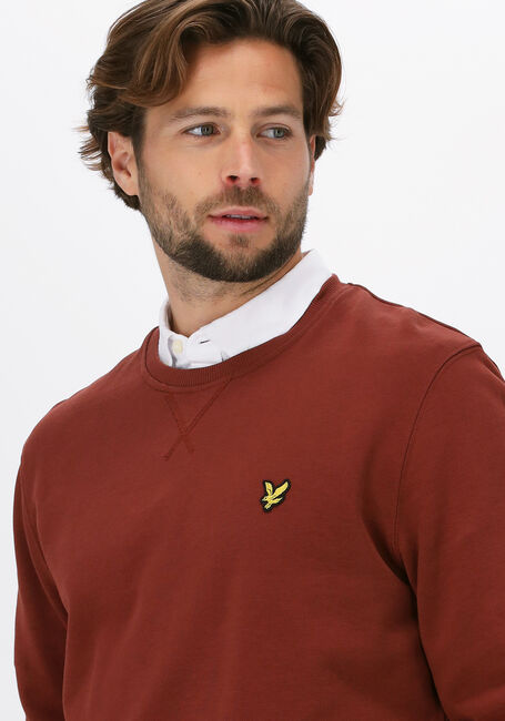 Rode LYLE & SCOTT Trui CREW NECK SWEATSHIRT - large