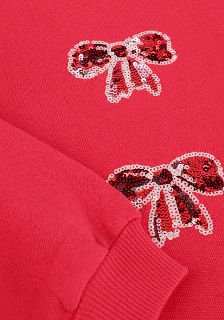 DAILY BRAT Chandail SHIMMER BOW SWEATER en rouge - large
