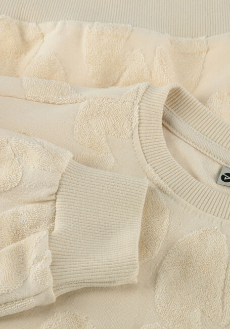 DAILY7 Pull SWEATER JAQUARD RUFFLE Écru - large