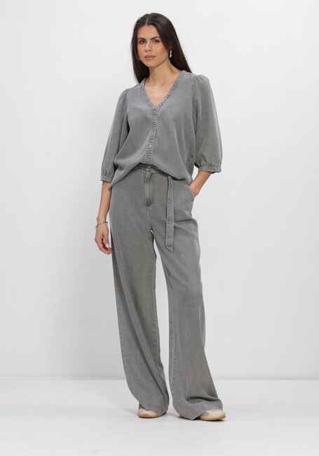 FREEBIRD DNM-TENCELL-BLACK-26-1 Blouses en gris - large