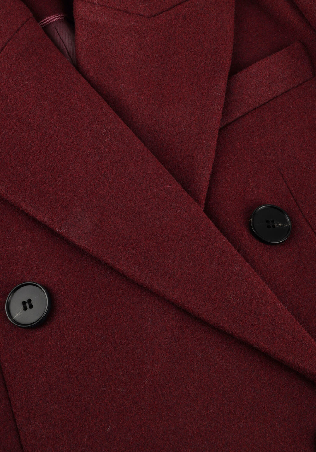 Bordeaux HAUTE L'AMITI&Eacute; Mantel LIDA TAILOR WOOL COAT - large