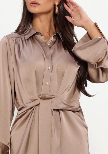 NEO NOIR Mini robe BIRIA HEAVY SATEEN DRESS en taupe - large