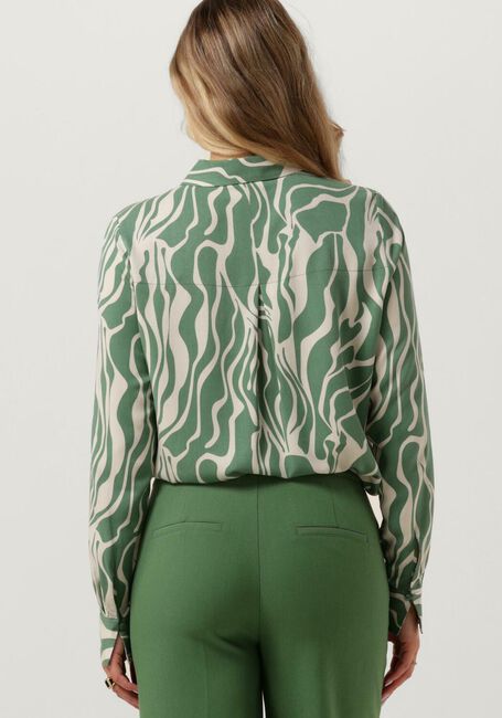 Groene ANOTHER LABEL  DREISER SWIRL SHIRT - large