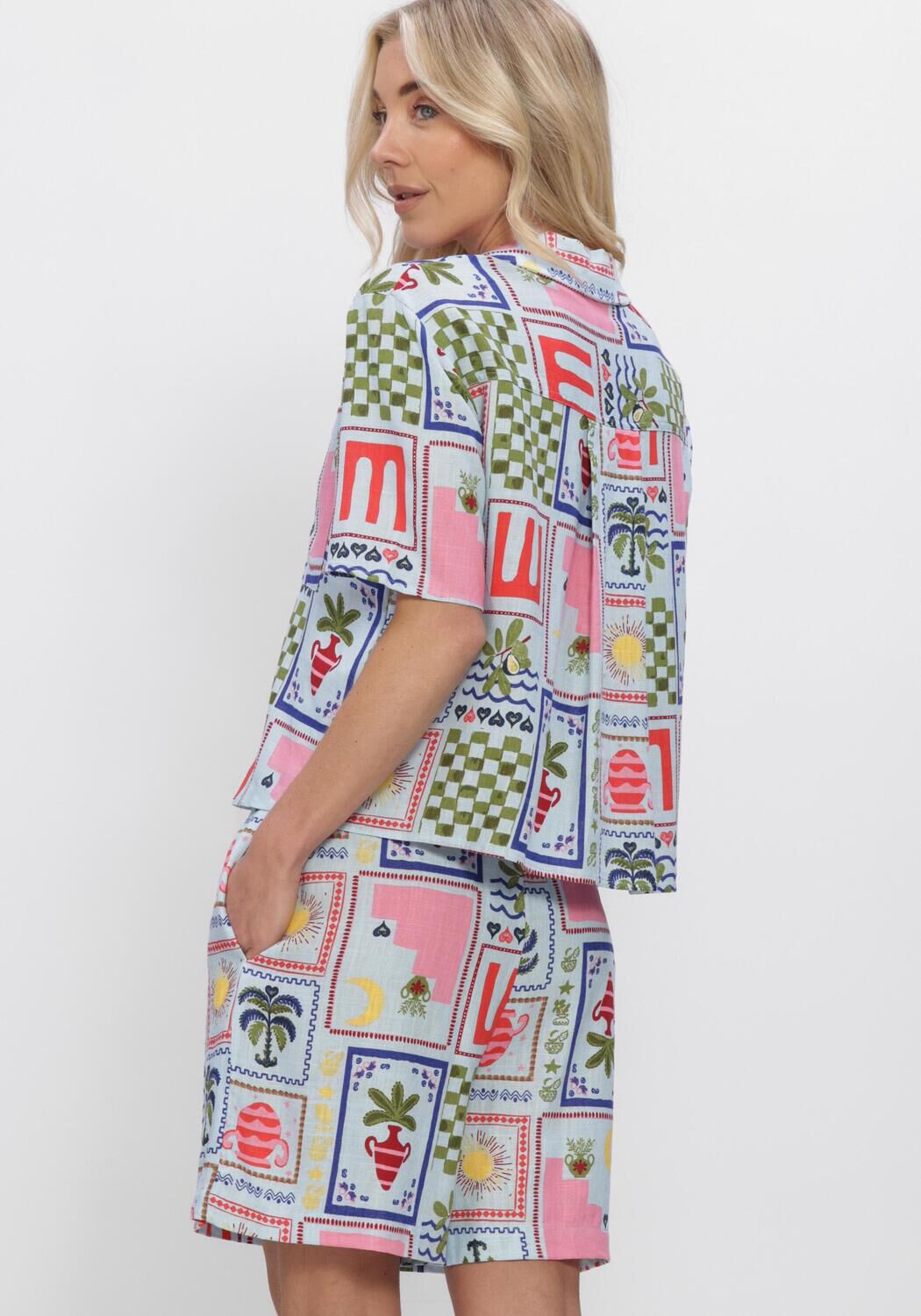 OBJECT OBJEDIE S/S RE SHIRT Blouses en multicolore - large