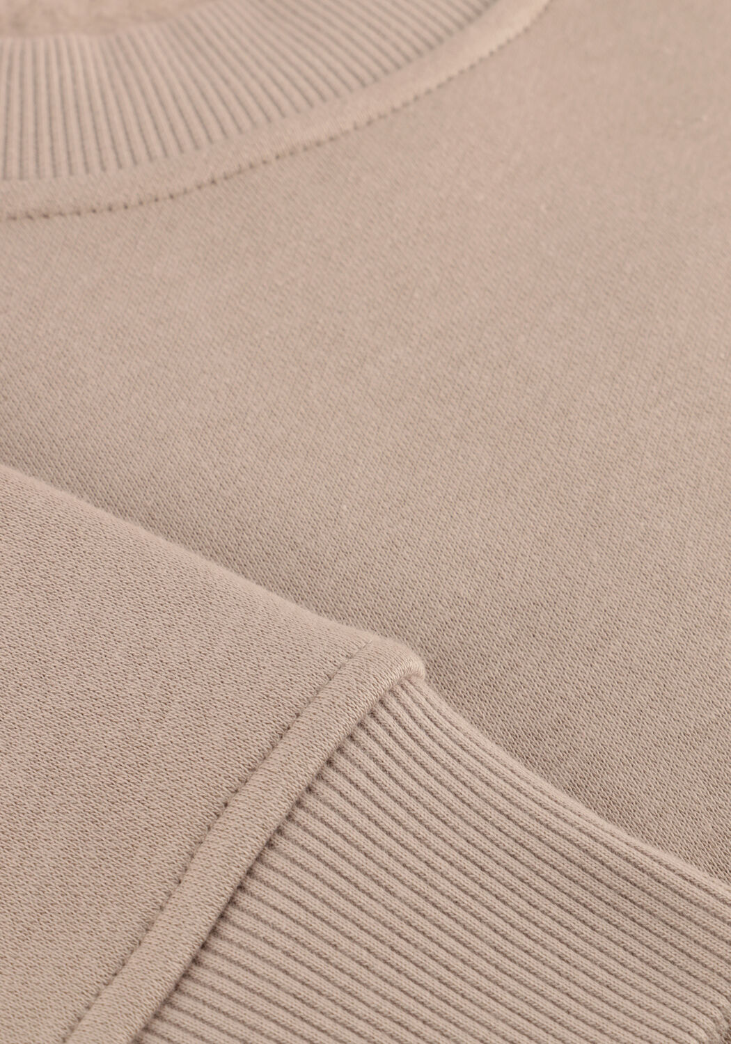 GENTI Pull BASIC LOGO SWEATER en beige - large