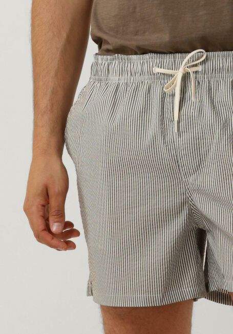 Olijf SELECTED HOMME Zwembroeken SLHCOOPER SEERSUCKER SWIMSHORTS - large