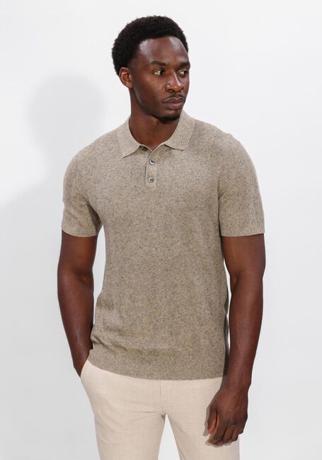 Beige PROFUOMO Polo POLO SS COTTON LINEN - large