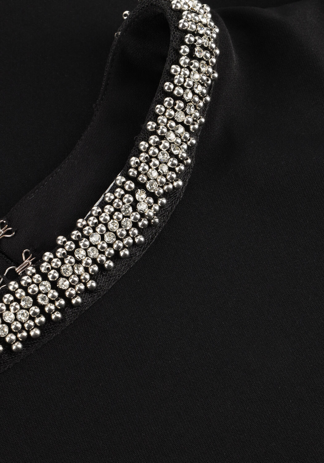 CATWALK JUNKIE Haut TOP WITH STRASS DETAIL en noir - large