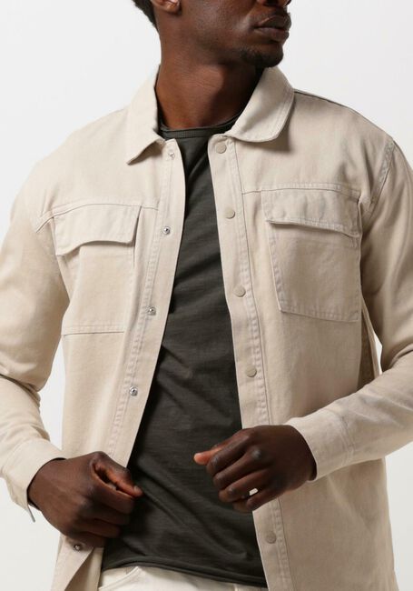 PURE PATH Surchemise TWILL SHIRT WITH CHEST POCKETS AND GARMENT DYE Sable - large