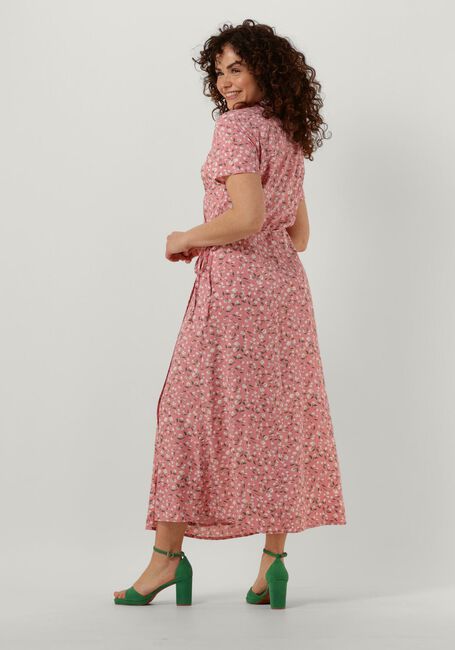 OBJECT Robe midi OBJEMA ELISE S/S LONG WRAP DRESS Rose clair - large