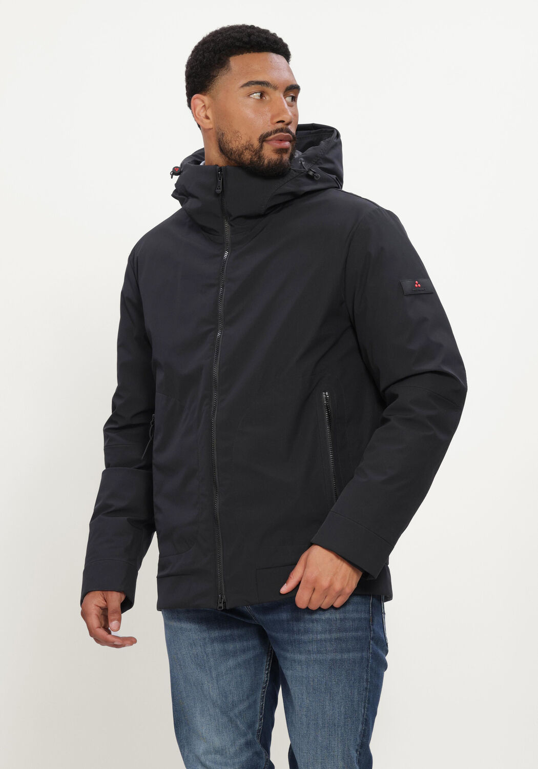 Zwarte PEUTEREY Gewatteerde jas LOGE SRTR GRS 02 - large