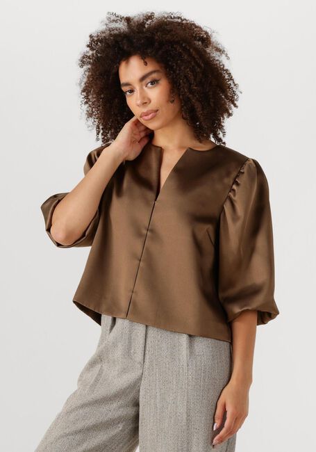 SECOND FEMALE PERLLA BLOUSE Blouses en marron - large