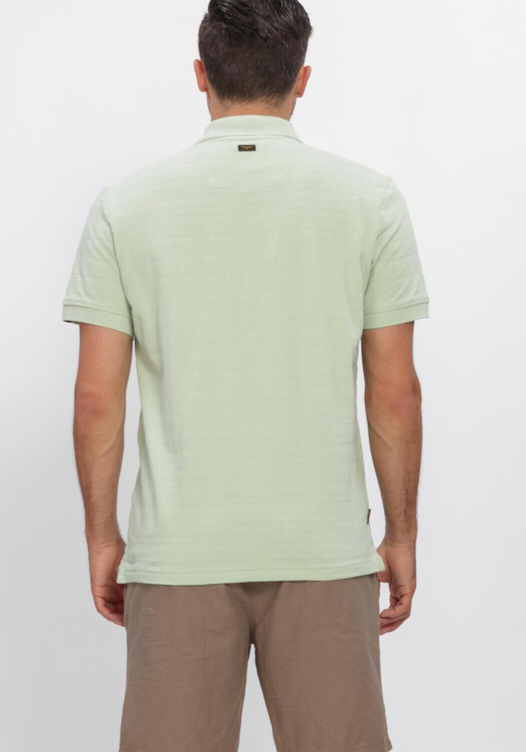 PME LEGEND Polo SHORT SLEEVE POLO JACQUARD JERSEY STRIPE Menthe - large