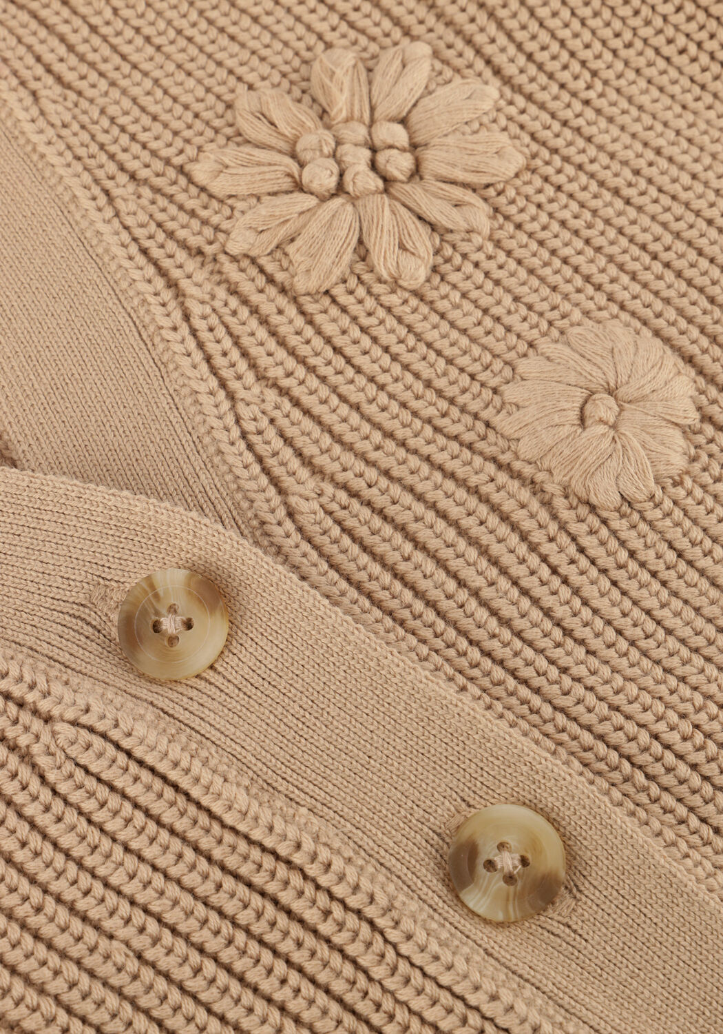 DAILY7 Gilet KNITTED GILET en beige - large