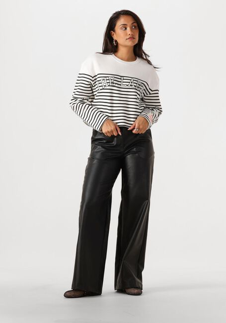 ALIX THE LABEL Chandail LADIES KNITTED STRIPE SWEATER en blanc - large