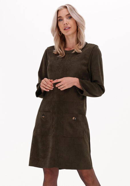 SUMMUM Mini robe DRESS BONDED SUEDINE en vert - large