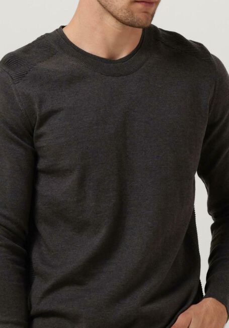 VANGUARD Pull CREWNECK COTTON SLUB en gris - large