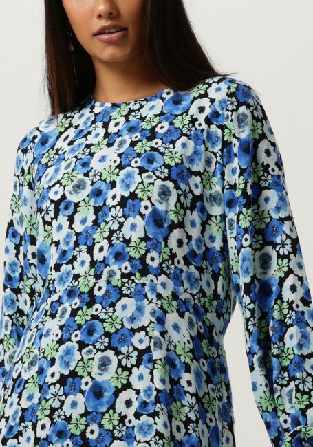 Blauwe ENVII Mini jurk ENSHERRY LS DRESS AOP 7014 - large