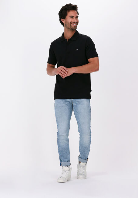 Zwarte CALVIN KLEIN Polo STRETCH PIQUE SLIM POLO - large