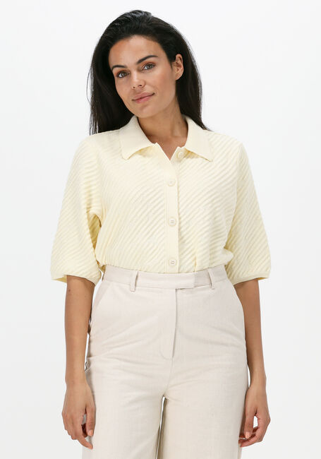 ANOTHER LABEL Gilet LIVIA KNITTED PULL en jaune - large